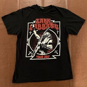 Zakk Sabbath 2017 Tour Shirt - Dual Sided w/ Tour Dates - Size Med (Fit Small)